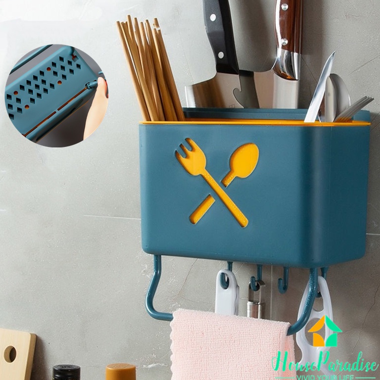 Hộp đựng đũa gắn tường thiết kế tiện lợi cho nhà bếp