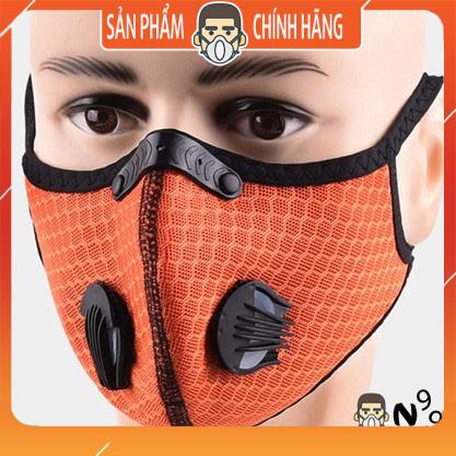 Khẩu trang chống nắng [CAO CẤP] Mesh95 - Cam