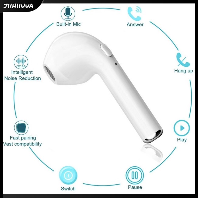 Tai Nghe Không Dây Bluetooth 5.0 JL- i7 Tws Kiểu Dáng Thể Thao Tích Hợp Micro Kèm Hộp Sạc
