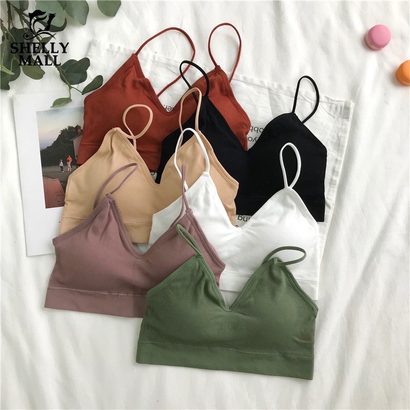 Yamini [Hàng Có Sẵn] Big U Áo Lót Thể Thao Cỡ Nhỏ Không Gọng Thoải Mái Có Gân Không Gọng Thoải Mái Đơn Giản Cho Nữ S | BigBuy360 - bigbuy360.vn