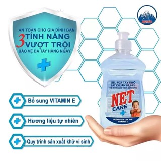 Gel rửa tay khô Net 250ml sạch khuẩn 99.99%