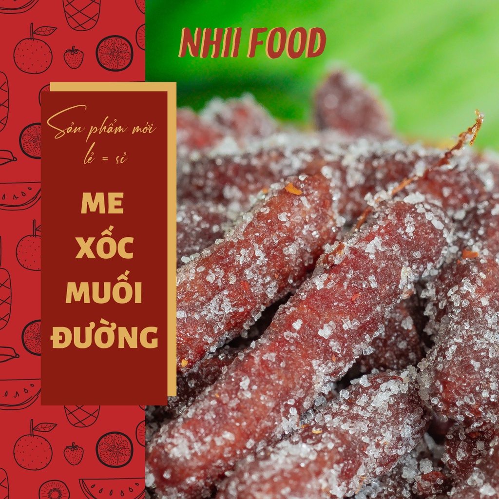 Me lào xốc đường chua ngọt NHII FOOD hũ 500gr