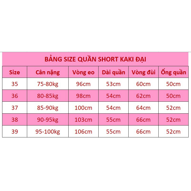 Quần short kaki nam SIZE ĐẠI từ 70kg đến 100kg, chất liệu kaki dày dặn CO GIÃN thoải mái