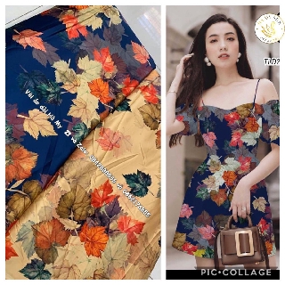 Vải Áo Dài Lụa Vàng Anh