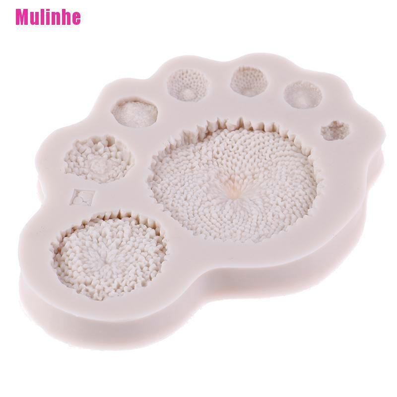 Khuôn Silicone Tạo Hình Hoa Hướng Dương Trang Trí Bánh Tiện Lợi