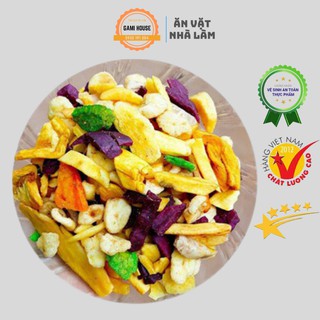 Trái Cây Sấy Xuất Khẩu - Thập Cẩm Sấy Xuất Khẩu Giòn Thơm Chuẩn Vị  Thượng Hạng Hũ 300g, Hũ 500g - Đồ Ăn Vặt Nhà Làm