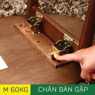 Phụ kiện chân bàn gập gọn nhỏ siêu bền.
