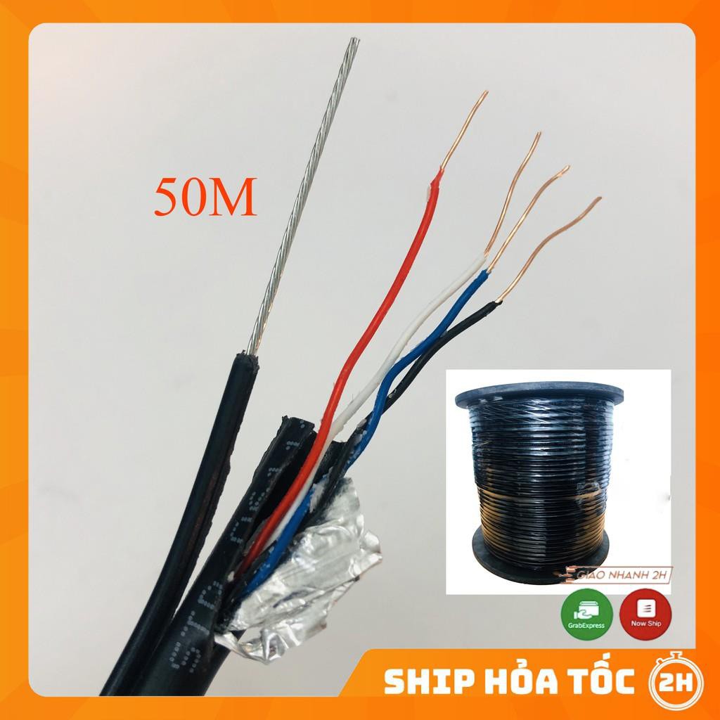 [Combo] 20m/30m/40m/50m Dây Cáp Mạng 4 lõi đồng có gia cường bấm sẵn 2 đầu