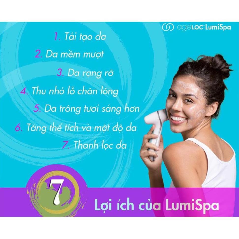 [BẢO HÀNH 2 NĂM] Máy Rửa Mặt Nuskin Ageloc Lumispa Nâng Cơ Trắng Mịn Đều Màu Da