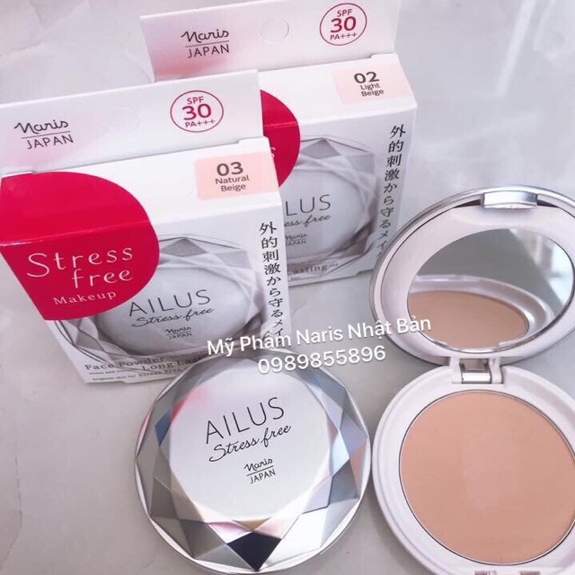 Phấn phủ trang điểm Naris Ailus Stress Free Face Powder