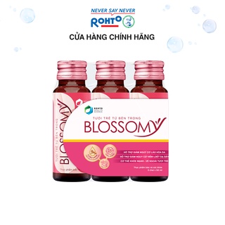 Nước uống collagen giúp sáng da, dạ dày khỏe Blossomy lốc 03 chai x 50ml