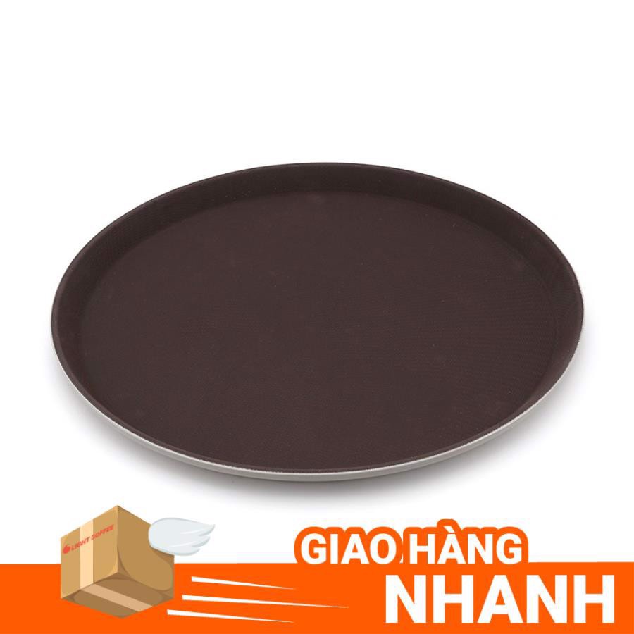 Khay phục vụ chống trượt khay cafe tròn 35cm