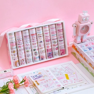 Trang trí sổ bullet journal với Set 120 cuộn washi tape