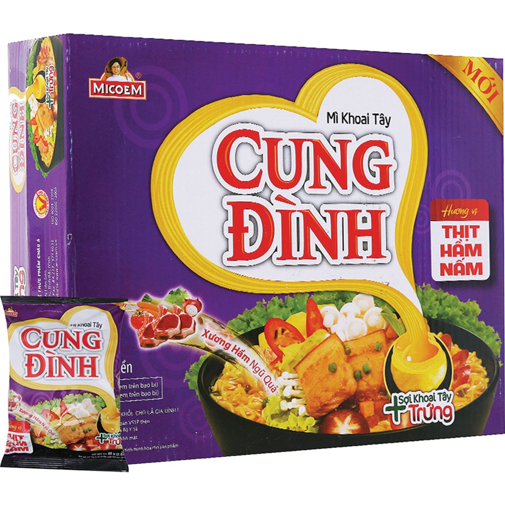 MÌ CUNG ĐÌNH THỊT HẦM NẤM - gói