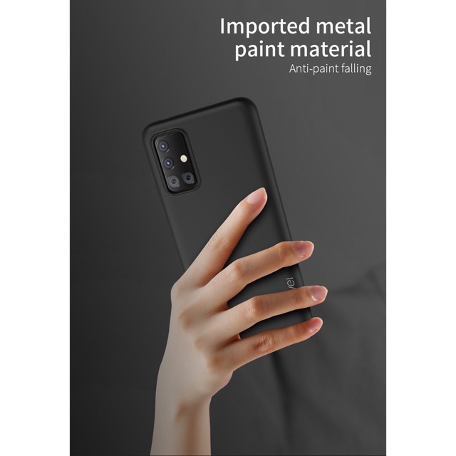 Ốp lưng TPU X-level Guardian cho Galaxy A31 chống Vân tay ( Đen )