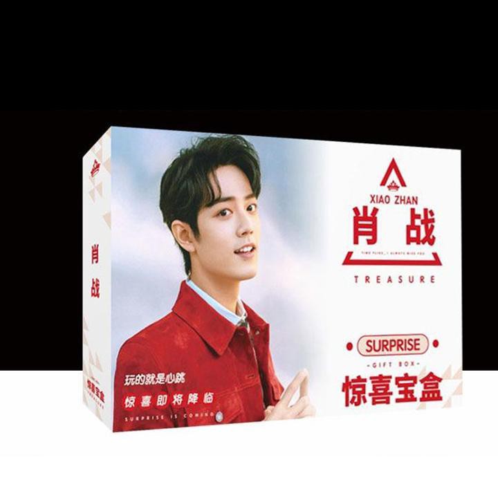 [Mã LIFEBOOK1 giảm 30K đơn 150K] (Tam giác) Hộp quà Tiêu Chiến bookmark poster postcard sticker in hình idol