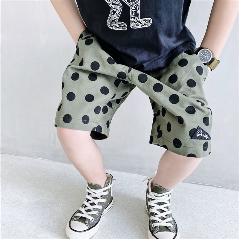 Quần Short Cotton Phong Cách Hàn Quốc Cho Bé Trai