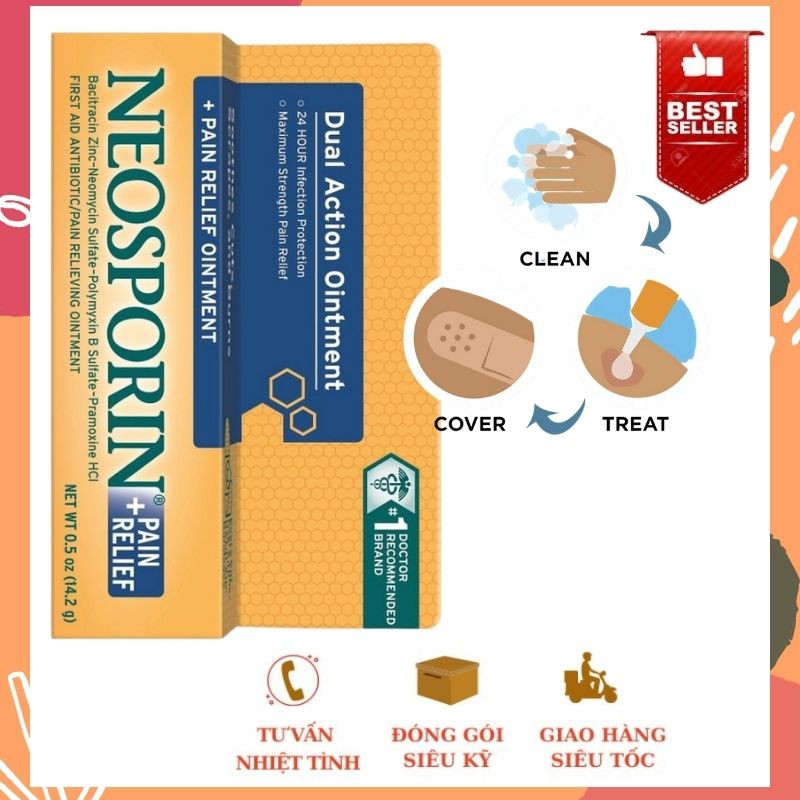 Thuốc mỡ kháng sinh Neosporin 14.2g