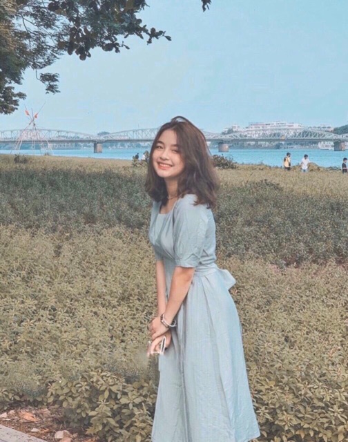 [ Mã FAMAYWA2 giảm 10K đơn 50K] Đầm suông chữ A cổ tròn ngắn tay phối dây lưng | BigBuy360 - bigbuy360.vn