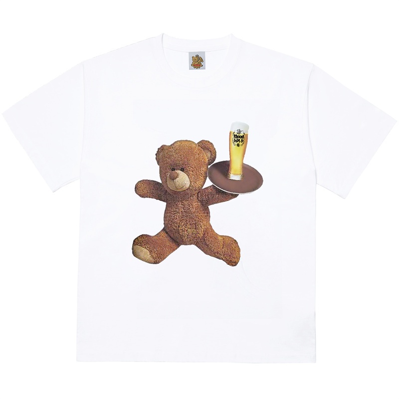 Áo Thun Cotton Ngắn Tay Dáng Rộng In Chữ Acme-de-Lie Thời Trang Cho Nam Và Nữ