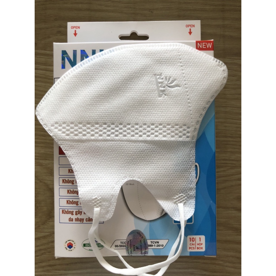 Khẩu trang kháng khuẩn 5D cao cấp NNK - hộp 10 cái