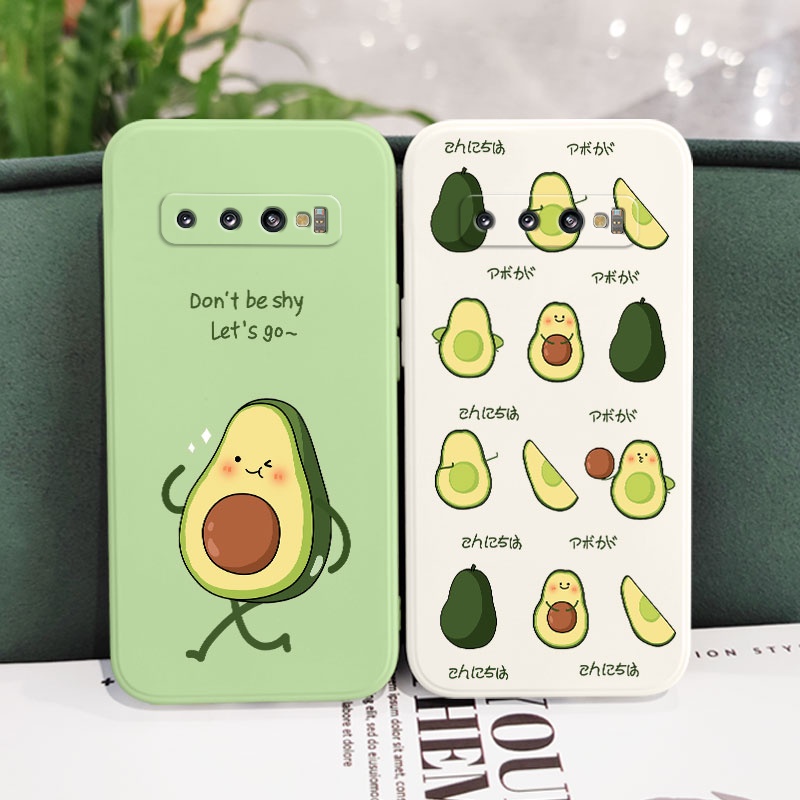 Ốp Điện Thoại Mềm Họa Tiết Quả Bơ Sáng Tạo Cho Samsung Galaxy S10 S10E Plus S9 Plus