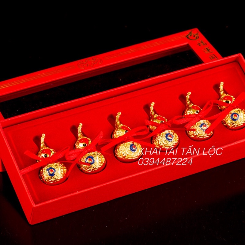 Bộ 6 hồ lô bát quái phong thủy