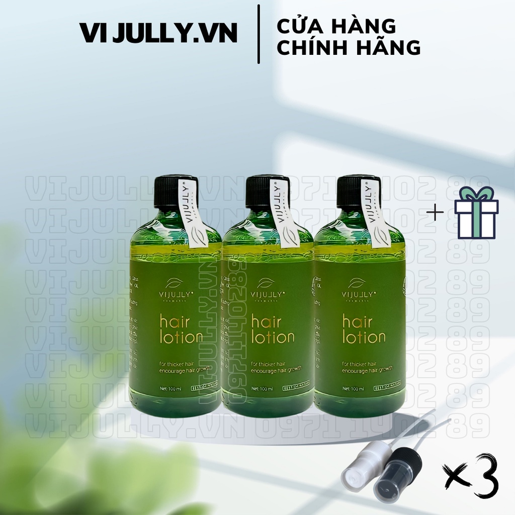 [ CHÍNH HÃNG VI JULLY ] - Combo 3 Chai Xịt Tinh Dầu Bưởi Vijully Kích Mọc Tóc, Giảm Gãy Rụng, Giúp Tóc Chắc Khoẻ