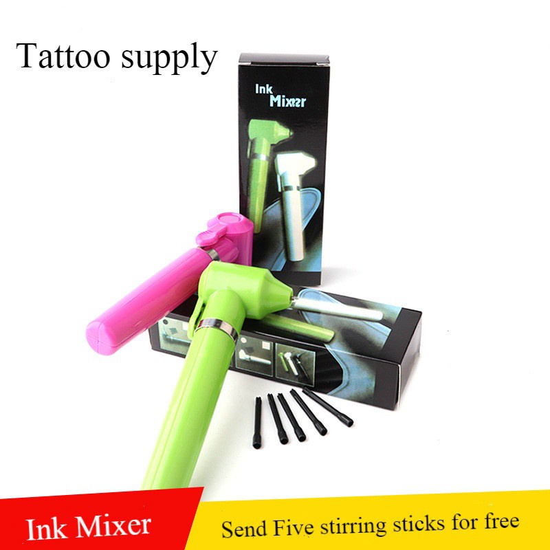 Dụng Cụ Trộn Mực Xăm Nhiều Màu Sắc Tiện Dụng