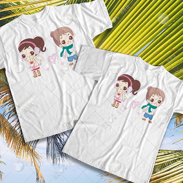 💥Áo thun cặp đôi💥Áo Wedding💥Chụp ảnh cưới💥In hình "Tơ hồng", "L.O.V.E v3"
