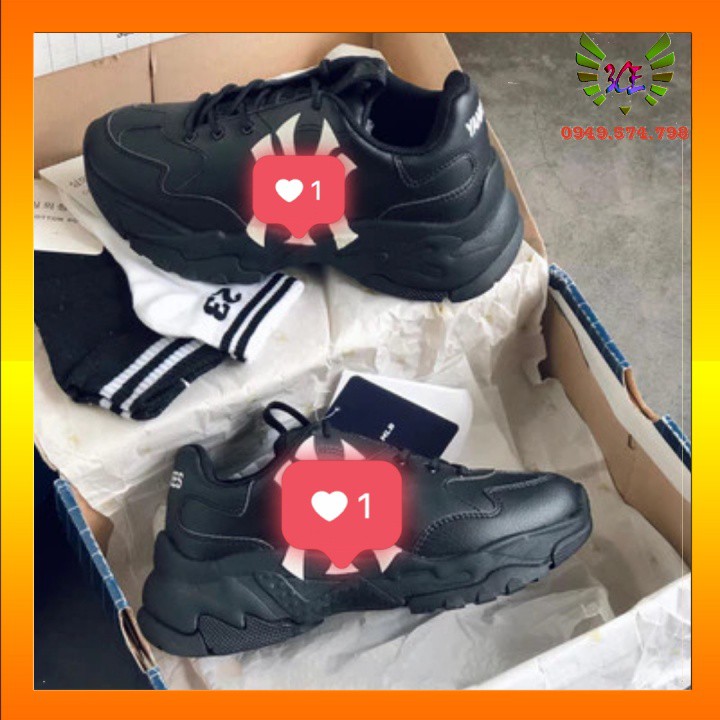 Giày sneaker đen đế cao bóng đêm cho nam nữ siêu hot (Hỗ Trợ Đổi Trả)