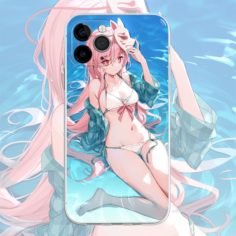 Ốp Điện Thoại Tpu Mềm Hình Anime Nhật Bản Cho IPhone 14 11 12 13 Pro Max XS X XR 6 7 8 plus SE2
