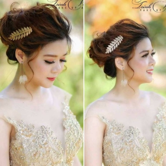 Kẹp lá vàng xinh quá, chỉ 25k