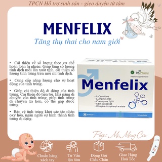 Menfelix tăng chất lượng, số lượng tinh trùng, tăng thụ thai, hỗ trợ vô sinh hiếm muộn