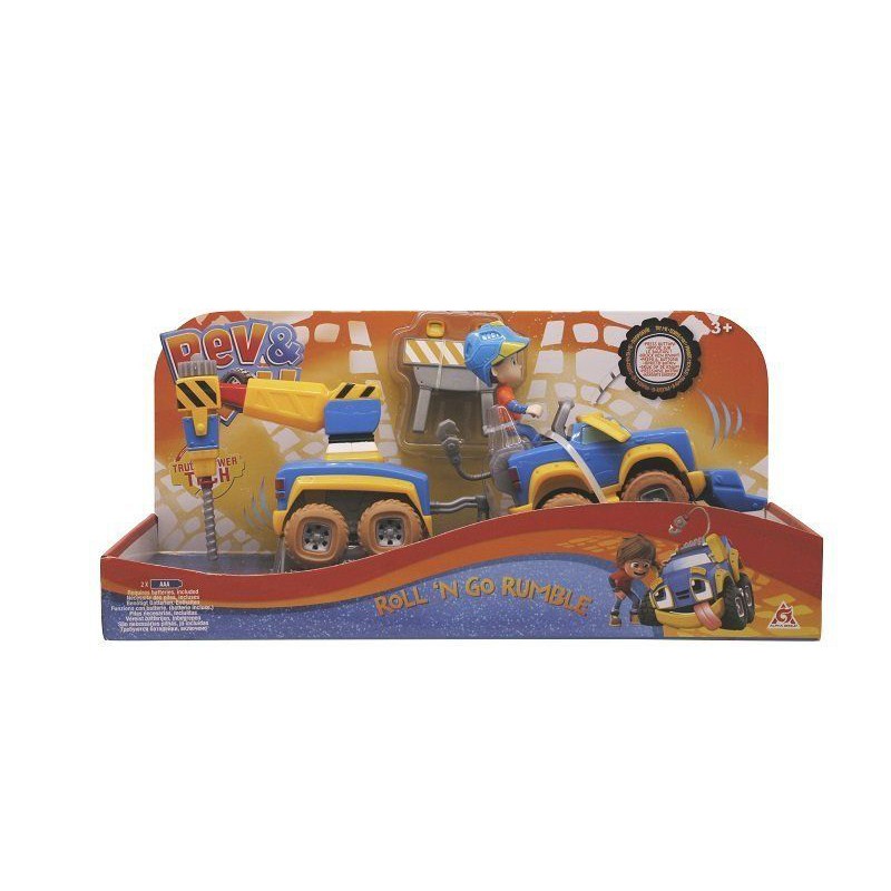SẢN PHẨM CHÍNH HÃNG - REV & ROLL - XE ĐUA THÚ CƯNG VUI NHỘN - BỘ SIÊU XE MÁY KHOAN REV&RUMBLE