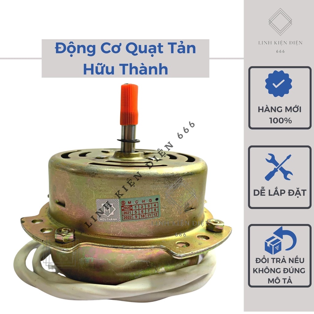 Động Cơ Quạt Tản Motor Quạt Hộp Moteur Hữu Thành 100% Dây Đồng