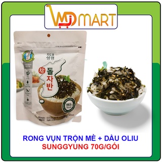 Rong biển rắc cơm ăn liền Sunggyung Hàn Quốc trộn vừng và dầu oliu gói 70g