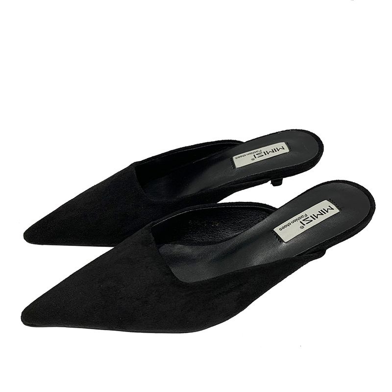 Dép Cao Gót Mũi Nhọn Thời Trang Mùa Hè Hàn Quốc 2022 Mới Cho Nữ