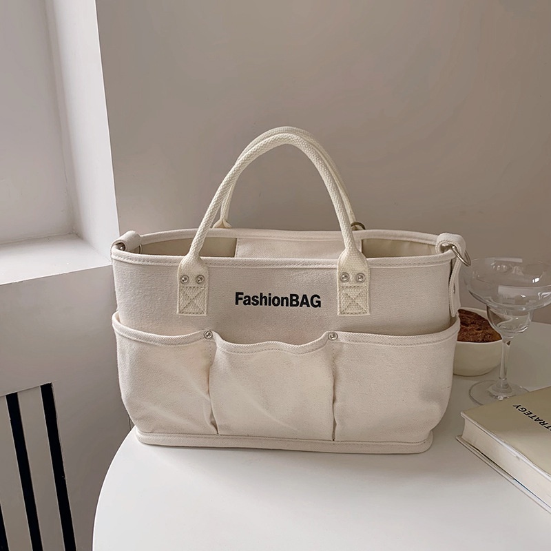 Túi Xách Vải canvas Cỡ Lớn Đa Năng Phong Cách Hàn Quốc Cho Nữ