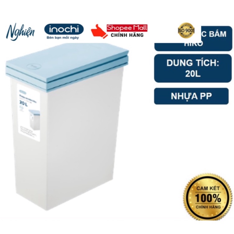 THÙNG RÁC BẤM 20L HIRO Chính hãng INOCHI - Sản phẩm đạt tiêu chuẩn Nhật Bản