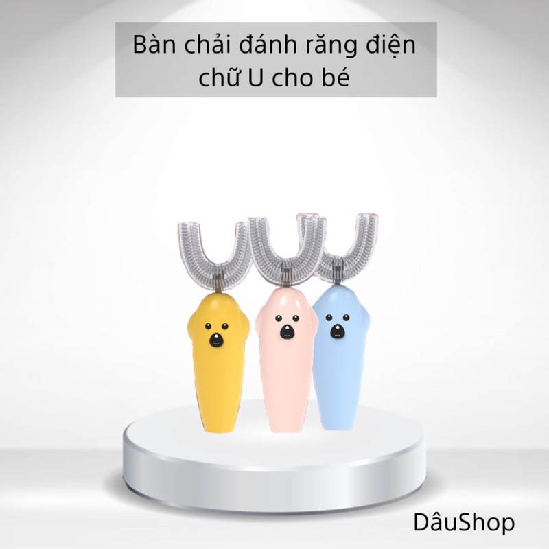 Bàn chải đánh răng điện chữ U cho bé