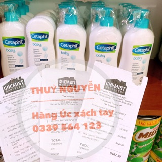 Sữa tắm gội Cetaphil cho bé hàng Úc xách tay
