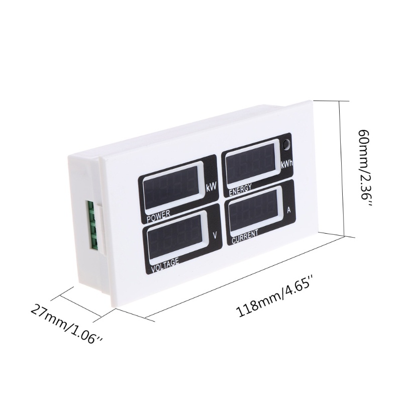 Thiết Bị Đo Công Suất Điện Áp Kỹ Thuật Số AC 80-260V 100A