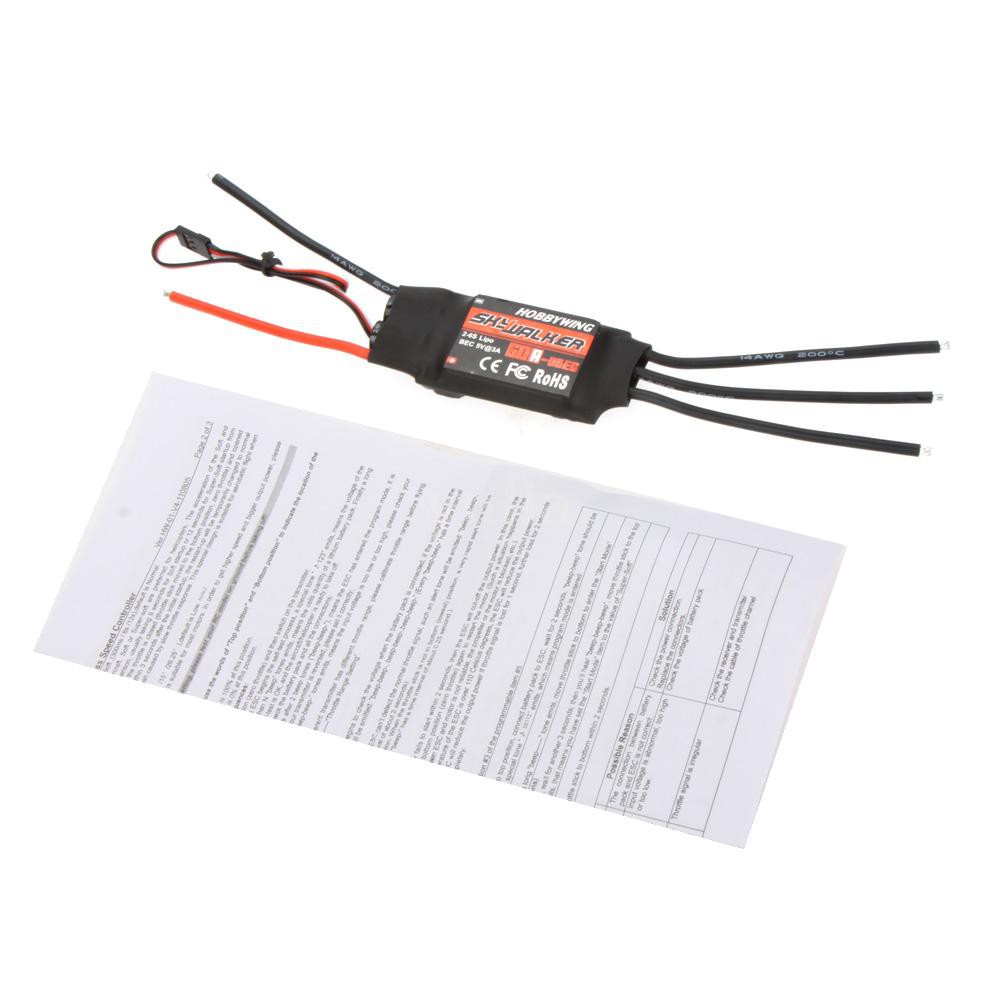 Thiết bị điều khiển tốc độ Hobbywing SkyWalker 60A không chổi than ESC kèm UBEC cho xe RC Trex 500