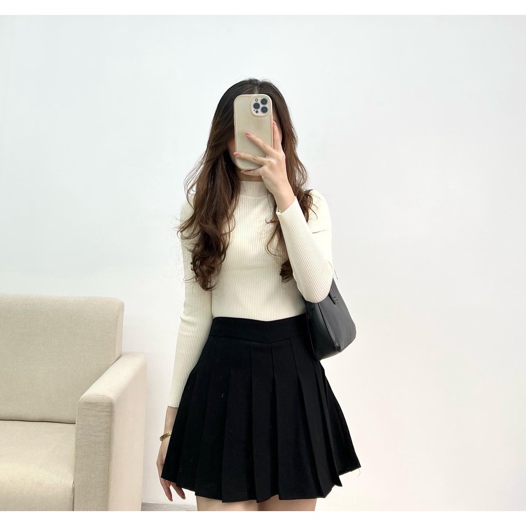 Áo len giữ nhiệt cổ ba phân thời trang Miho house