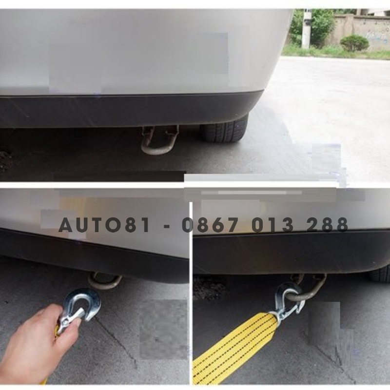 Dây kéo xe hơi, cáp kéo xe sợi siêu bền 3m