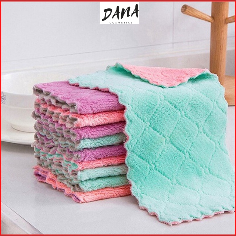 Khăn lau bếp đa năng tiện dụng siêu thấm hút khăn lau đa năng nhiều màu DANA