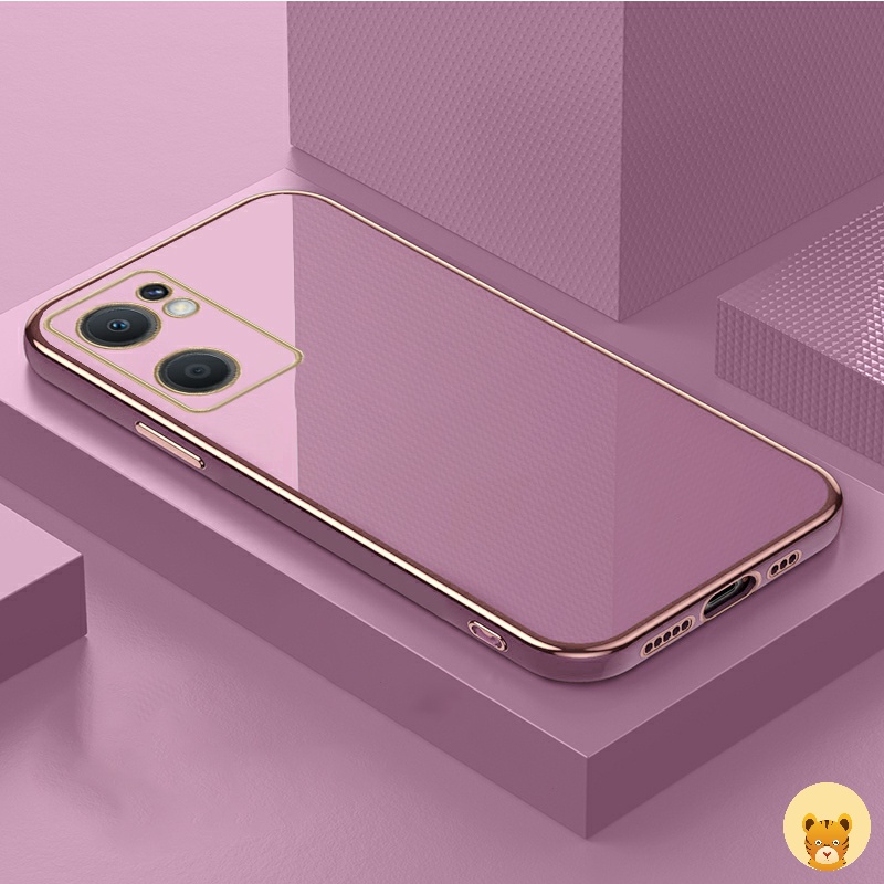 Ốp Điện Thoại Mạ Điện 7 Màu Sang Trọng Đơn Giản Dành Cho Oppo Reno 7 Reno 7Z