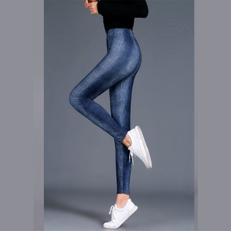 Quần legging Giả jean Thời Trang Cho Nữ