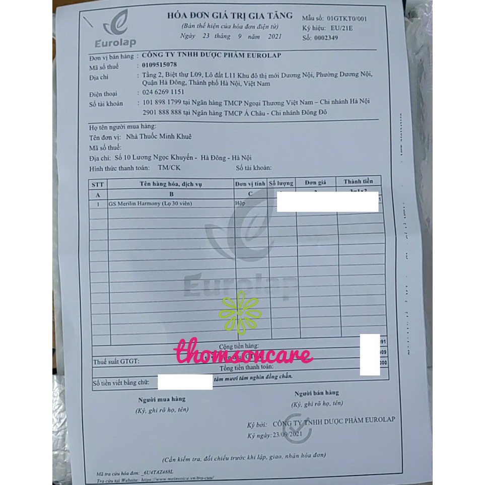 GS Merilin bổ sung nội tiết tố cho phụ nữ thời tiền mãn kinh, phòng loãng xương Hộp 30 viên nhập khẩu Châu Âu GSmerilin